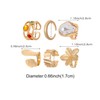Chunky Gold Stackable Rings for Women Non Tarnish Adjustable Stacking