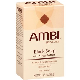 Ambi Black Soap with Shea Butter 3.50 oz (Pack of 12)