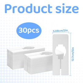 Rail Dividers,30PCS Wardrobe Dividers,White Rectangular Hanger Clothing Rail Dividers Rack Size Shelf Dividers,Writable Shelf Divider for wardrobe Sorting Classify Clothing Size and Colors