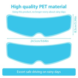JAWUZ Pack of 2 helmet visors, rainproof film, transparent anti-fog film, multicoloured