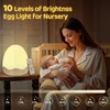 Egg Light for Nursery, 10 Brightness+10 Colors Egg Night Light
