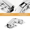 8 x Screw-On Hinges with Spring Opening Angle 90° Cupboards