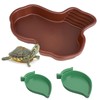 CVASNF Pack of 3 Reptile Bath Tubs, Turtles, Water Bowl,