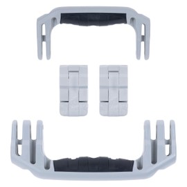 Pelican 1510 Replacement Handle & Latch Set by ColorCase - Silver Handles & Double Throw Latches