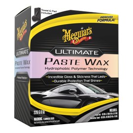 Meguiar's G210608EU Ultimate Paste Wax Cera en Pasta para Pintura Automotriz 8 oz, Negro