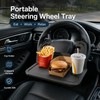 Steering Wheel Tray for Car Dining – Foldable ABS Table