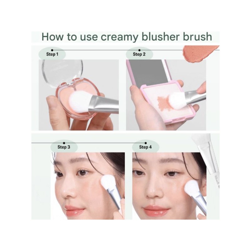 FILLIMILLI Watery Blusher Brush 887/Creamy Blusher Brush 888 With Make-up