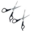 BIUDECO 2pcs Professional Sturdy Hair Shears Stainless Steel Flat Scissors