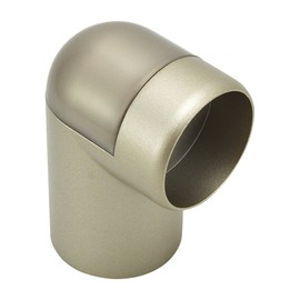 Wake Sangyo ABIRA NES06S Interior Handrail Hardware End Elbow For Φ1.3 / 1.4 inches (32 / 35 mm) Silver Handrail Stairs Entrance Toilet