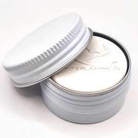 Essential Oils Scented Stone in a Tin, Hand Poured, in 4 Colours Black/White/Rose and Gold, Aroma Stone for Car, Office, Bedroom or Travel (White)