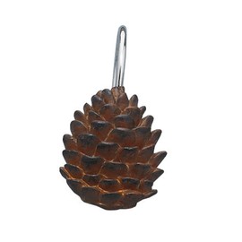 Park Designs Pinecone Shower Curtain Hooks (Set of 12)
