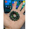 RAYON Finnish FINLAND Chrome DIOPSIDE Bead Bracelet Men 10mm Stretch