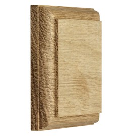 Jackson Woodturners Square Wall Patrice for Handrail Brackets – 79mm x 19mm – Available in Pine, Oak, White Primed, Pre-Finished Oak (Oak)
