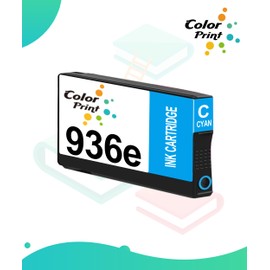 Color Print Compatible 936 e Ink Cartridge Replacement for Hp 936e Cyan Ink for OfficeJet 9122e OfficeJet Pro 9110b 9125e 9128e 9130b 9135e Wide Format 9730e Printer (1-Pack, Cyan,4S6V3LN)