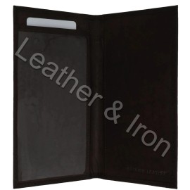 Handmade New England Patriots Design Leather Checkbook Cover