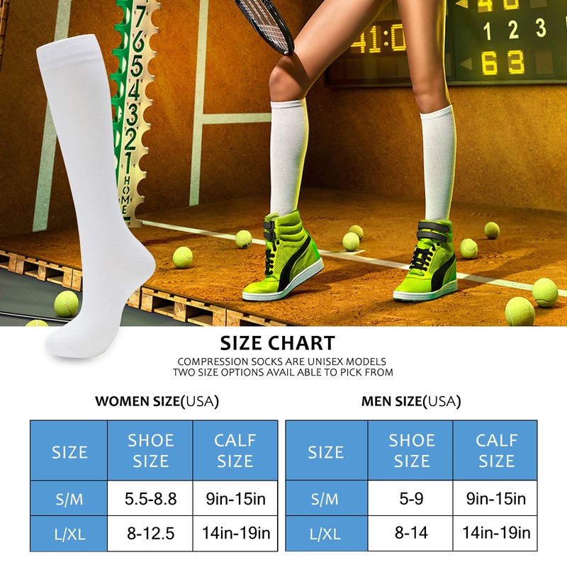 Hello Momoya Compression Socks for Women Men Circulation Knee High