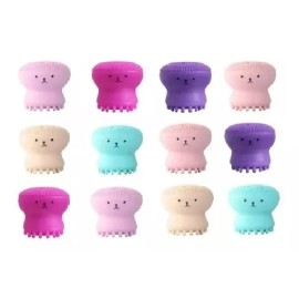 KFMX Set 12 Limpiador Facial Cepillo Pulpo Exfoliante Masaje