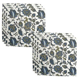 Bilberry Furnishing By Preeti Grover Table Napkin Cotton(17 17 INCHES), Perfect for Gifting and upgrading Your Home décor(TBNPK_RDBLU_B.Pack of 6)