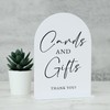 White Arch Acrylic Wedding Sign- 5"x7" Acrylic Cards and Gifts