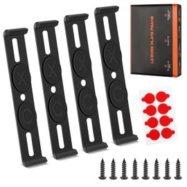 License Plate Holder Frameless Universal Number Plate Holder Car Invisible License Plate Holder License Plate Holder for All Vehicles and Models