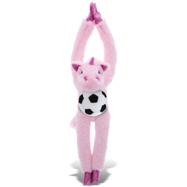 DolliBu Long Arms Unicorn Stuffed Animal with Soccer Ball Plush - Soft Plush Huggable Unicorn, Adorable Playtime Plush Toy, Cute Fantasy Gift for Kids and Adults - 21 Inches