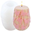 GLITZXFH Butterfly Cylinder Candle Mold Butterfly Pillar Resin Casting Silicone