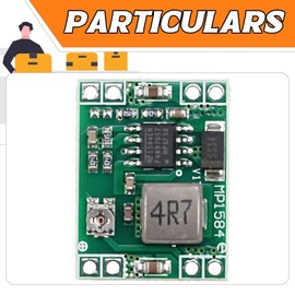 A-DIGISHUO 5Pcs MP1584EN ultra Small DC-DC 3A power Step-Down Adjustable Module Buck Converter 24V To 12v 9V 5V 3V for Ardui no