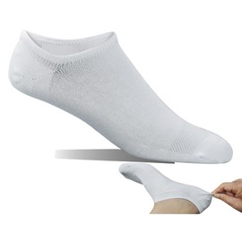 Yomandamor Men's 5 Pairs No Show Socks With Seamless Toe and Grip Heel