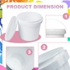 10 Pack Paint Bucket (for Painting) Empty Paint Can 1/2