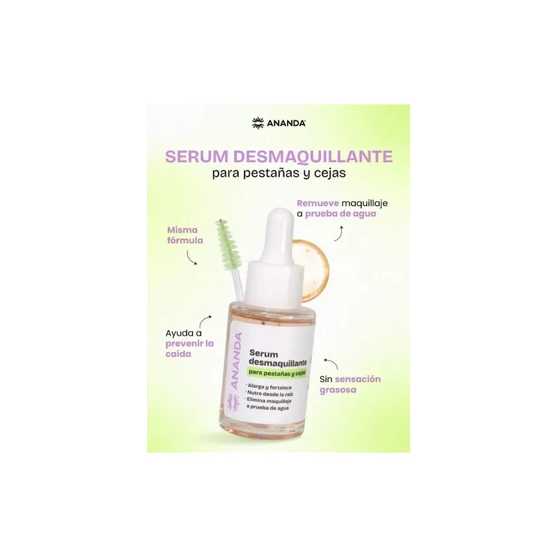 Serum Desmaquillante De Pestañas Y Cejas Fortalecedor Ananda
