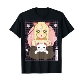 Femboy Anime with Cute Cat and Cute Little Femboy T-Shirt