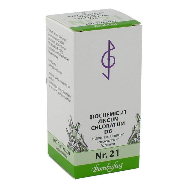 Biochemie 21 Zincum Chloratum D 6 Tablets
