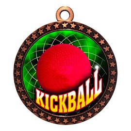 Express Medals Kickball Bronze Medal Trophy Award with Neck Ribbon STDD212-FCL503 1PK