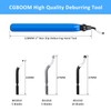CGBOOM Universal deburring tool, metal handle, hand deburring tool with