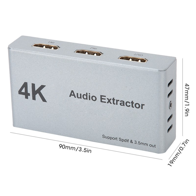 HDMI Audio Extractor Distributor 2 in 1 out 4k 30hz