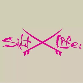 Salt Life Decal - 12" Medium Surface Mount Sticker - Surf Boards - Pink SAD936