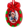 SICOHOME Christmas Frame Ornament 2020, 2.8"x 3" Christmas Wreath Photo