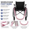 Wheelchair Footrest Strap with Buckles, Fits 32"-39" Seat Widths, 1
