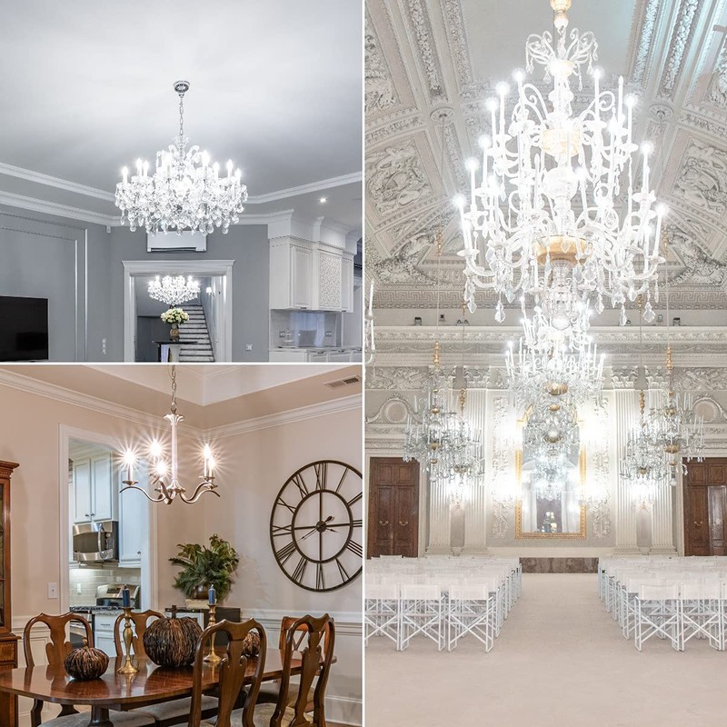 DiCUNO E12 Length Adjustable Bulb Socket, Candelabra Base Bulb Holder