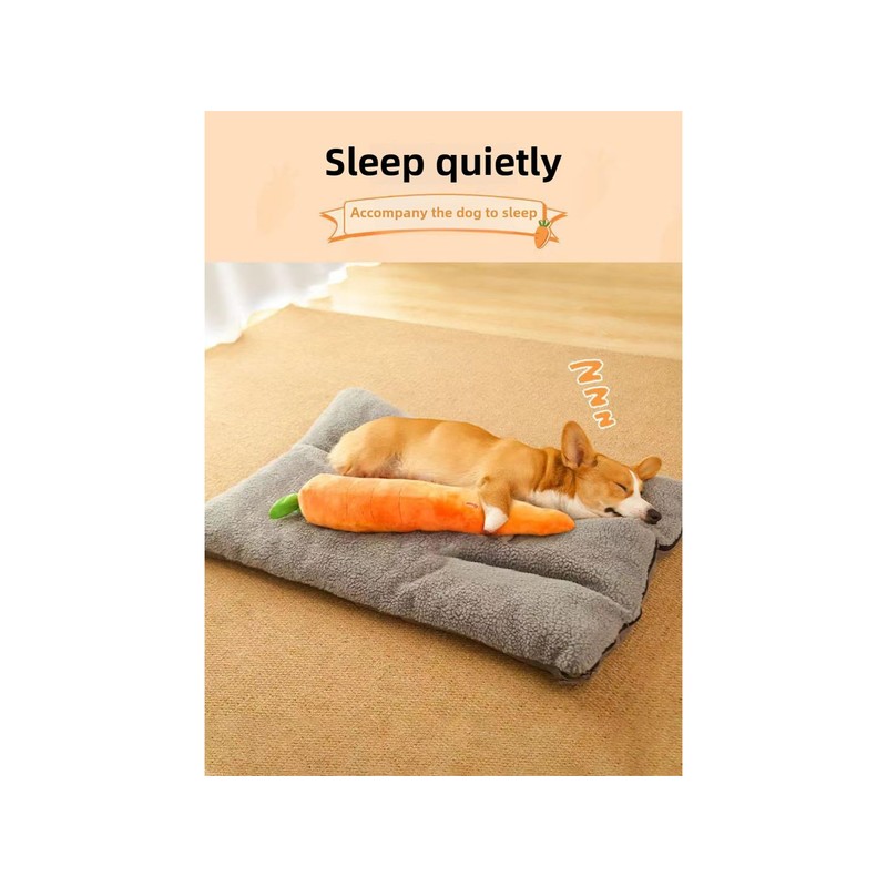 Giant 29.5'' Anxiety Relief Carrot Plush for Dogs - Squeaker