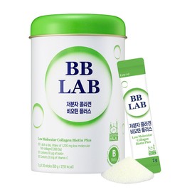 BB LAB Low Molecular Collagen Biotin Plus, Halal Collagen, Powder Supplement, Korean Marine Collagen, Fish Collagen Peptides, Biotin, Vitamin C, Fast Absorption, Shine Muscat Flavor