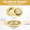 RQYEKDO 2-Pack Kitchen Sink Strainer Stainless Steel with Coarse Mesh