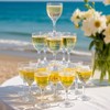 GAINWELL Metallic Wine Glass Markers 8Pcs, Non-Toxic, Food-Safe, Dishwasher-Safe, Wine