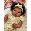 KsiTig 24inch Lifelike Reborn Baby Dolls Black Girls Silicone Babies