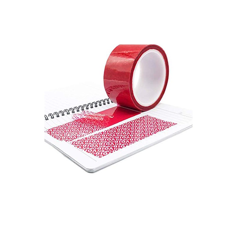WELSTIK - Cinta de sellado de seguridad roja, a prueba
