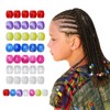 350pcs Large Hole Hair Beads for 7 Colours HairTube Decoration,