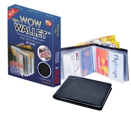 ALLmuis Amazing Men and Women Slim Leather wonder Wow Wallet - Credit Card Protector - RFID Blocking Case