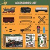 Train Set for Kids Remote Control Train Toys w/Steam Locomotive,