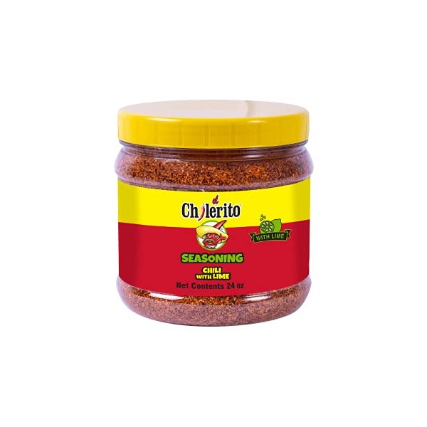 EL CHILERITO Seasoning Chili With Lime 680g/1.5Lbs - Mexican Foods – Ideal For Snacks, Fruits, Drinks And Cocktails - To Share With Friends And Family - Kosher - Natural Ingredients – Chili