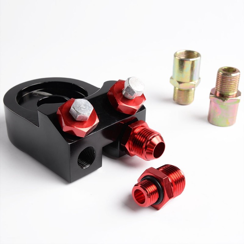 25 Row AN-10AN Universal Engine Transmission Oil Cooler + Filter